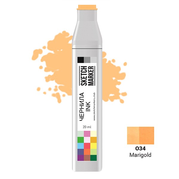 

Заправка для маркеров Sketchmarker на спиртовой основе O34 Ноготки, SI-O34