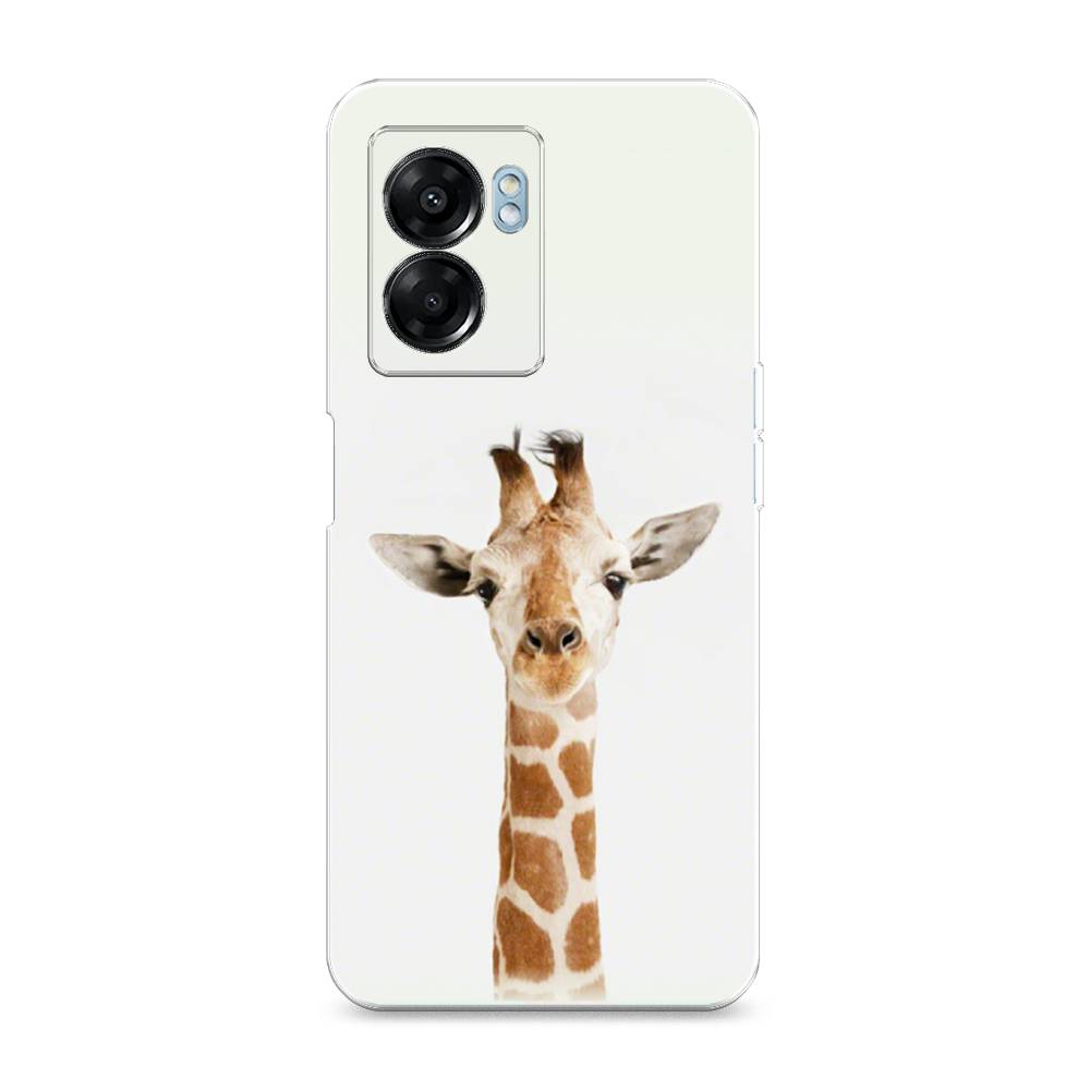 

Чехол на Oppo A57 5G/OnePlus Nord N300 5G "Любопытный жираф", Бежевый;коричневый, 2510250-1