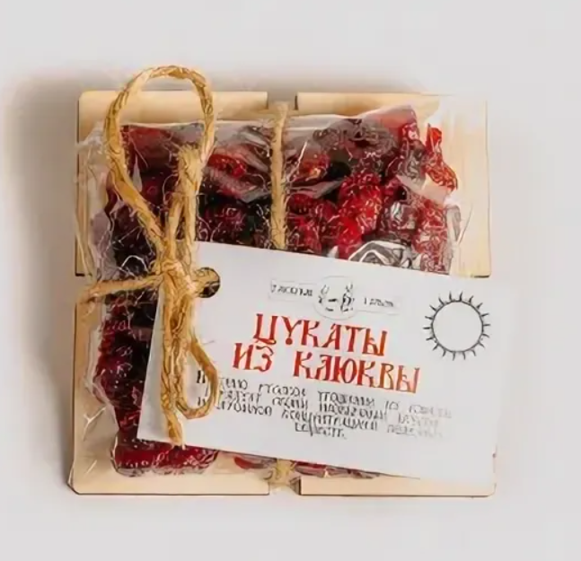

Цукаты Таежный Тайник из клюквы, 70 г