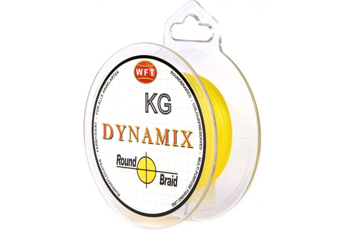 

Леска плетёная WFT Kg Round Dynamix 300 м, 0.35 мм yellow, Желтый, Kg Round Dynamix