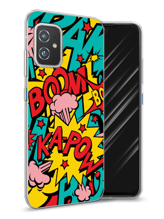 

Чехол Awog на Asus ZenFone 8 "Постер pop art", Голубой;желтый;красный, 44450-9