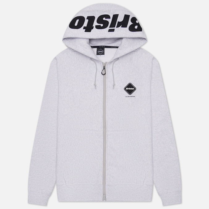 

Мужская толстовка F.C. Real Bristol Logo Zip Up Team Hoodie серый, Размер L, Logo Zip Up Team Hoodie