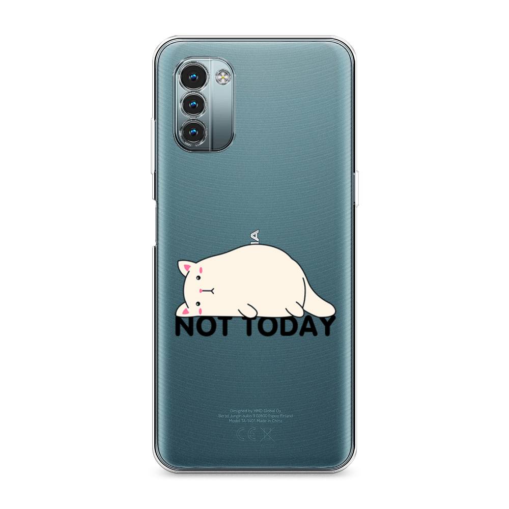 

Чехол на Nokia G11 "Cat not today", Белый;розовый;черный, 125050-1