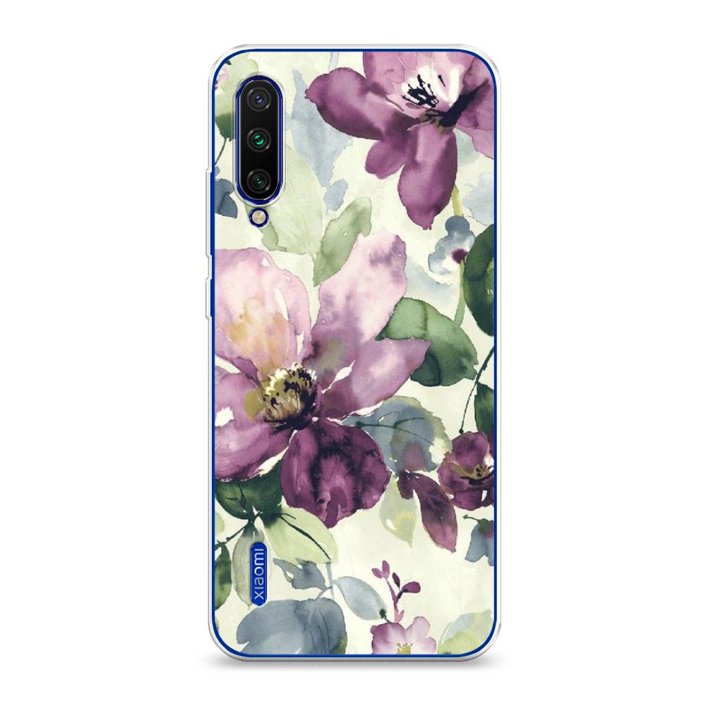 

Чехол Awog на Xiaomi Mi CC9E/Mi A3 "Сиреневые цветы-акварель", Разноцветный, 36050-10