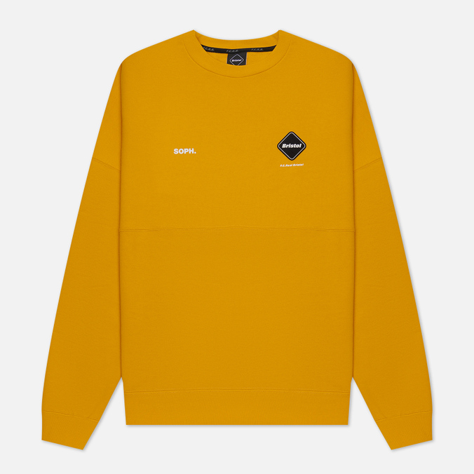 Мужская толстовка F.C. Real Bristol Star Applique Team Crew Neck жёлтый, Размер L