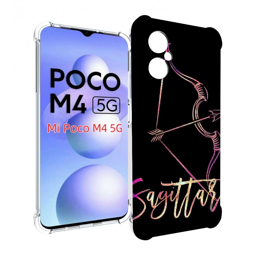 

Чехол MyPads знак зодиака стрелец 3 для Xiaomi Poco M4 5G, Прозрачный, Tocco