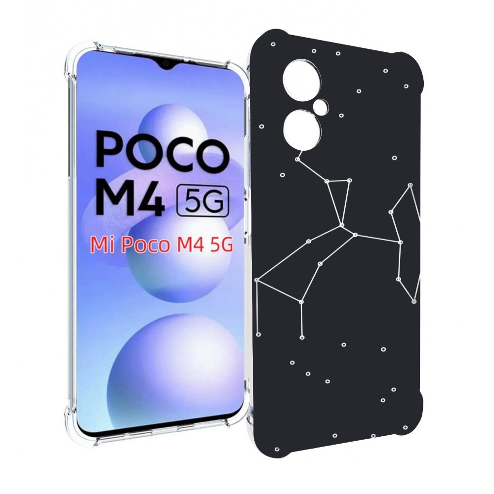

Чехол MyPads знак зодиака стрелец 6 для Xiaomi Poco M4 5G, Прозрачный, Tocco