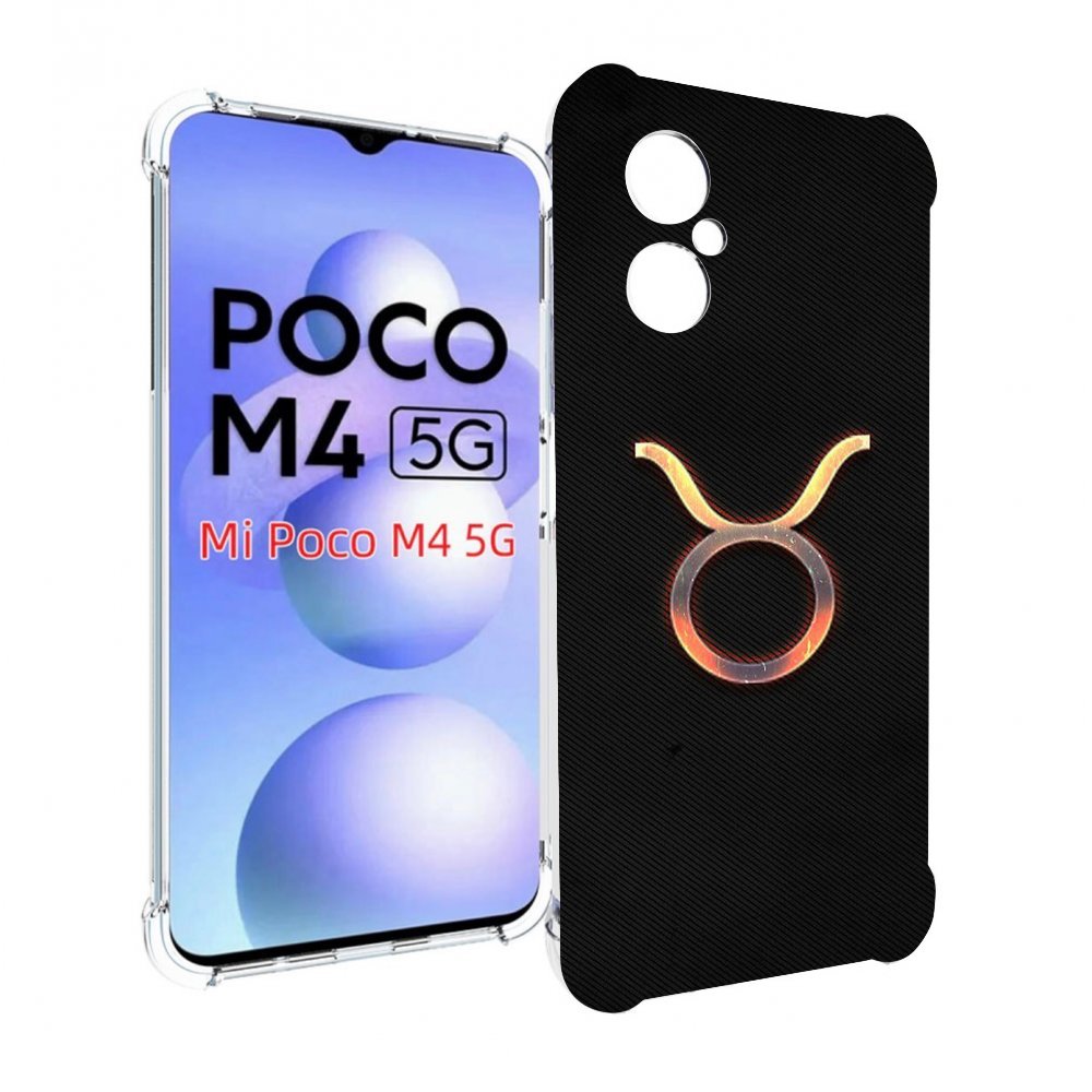 

Чехол MyPads знак зодиака телец 5 для Xiaomi Poco M4 5G, Прозрачный, Tocco