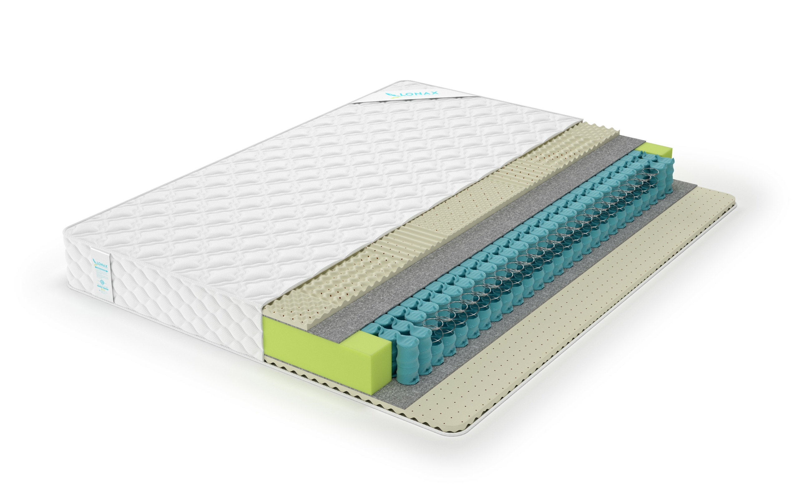 

Матрас Lonax Relax Latex TFK 190х195, Белый, Relax Latex TFK