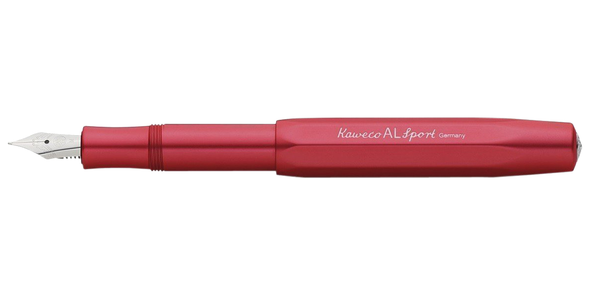 

Ручка перьевая Kaweco AL Sport F корпус красный алюминиевый, 10001562