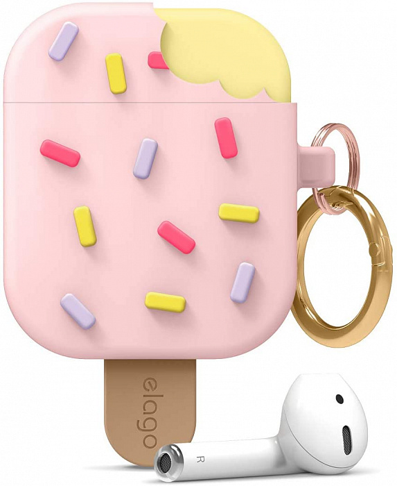 фото Чехол elago ice cream для airpods strawberry