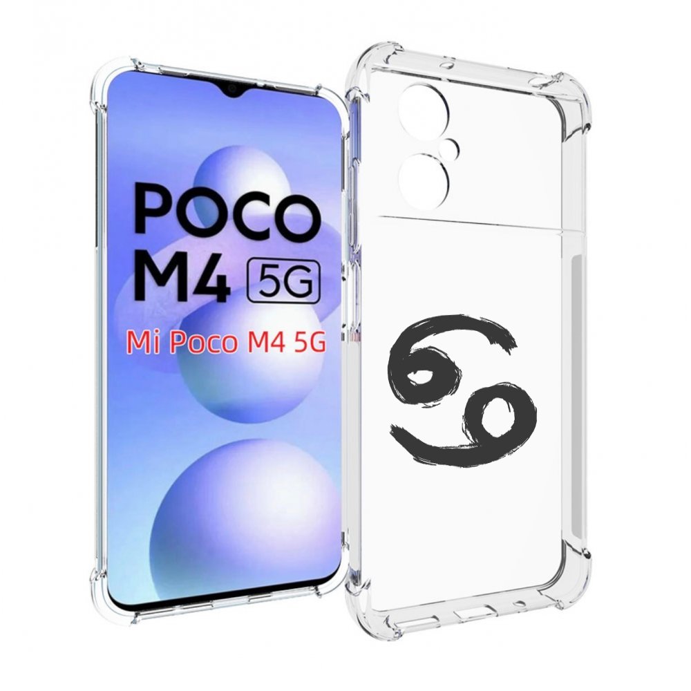 

Чехол MyPads знак-зодиака-рак-6 для Xiaomi Poco M4 5G, Прозрачный, Tocco