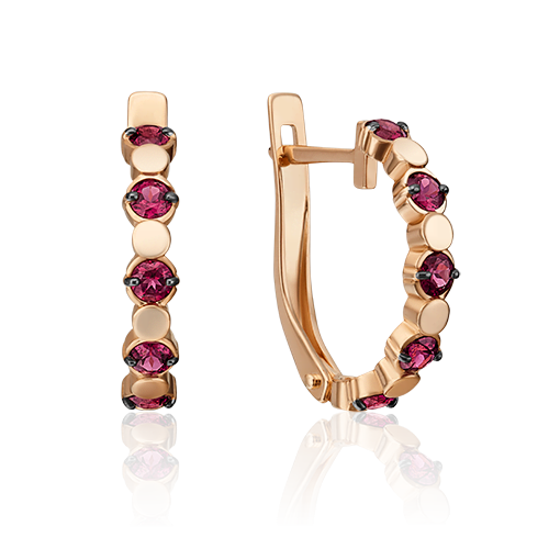 

Серьги из красного золота с гранатом PLATINA jewelry 02-4518-00-204-1110-57_0, 02-4518-00-204-1110-57_0