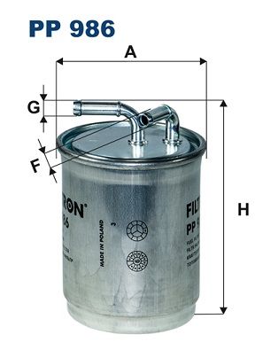 

Фильтр Топливный Рр986 FILTRON pp986