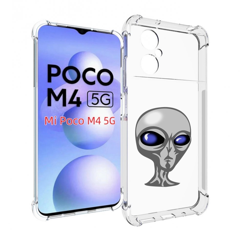 

Чехол MyPads инопланетянин для Xiaomi Poco M4 5G, Прозрачный, Tocco