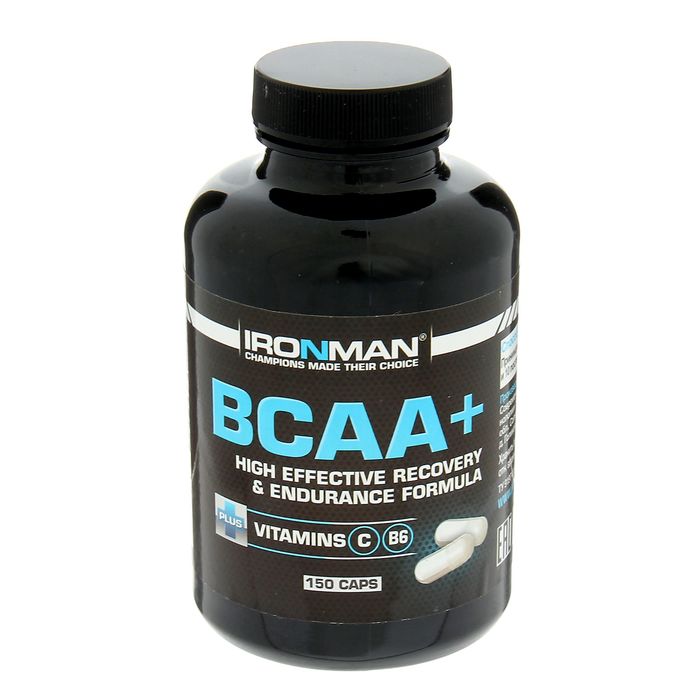 

Аминокислоты Ironman ВСАА+, 150 капсул