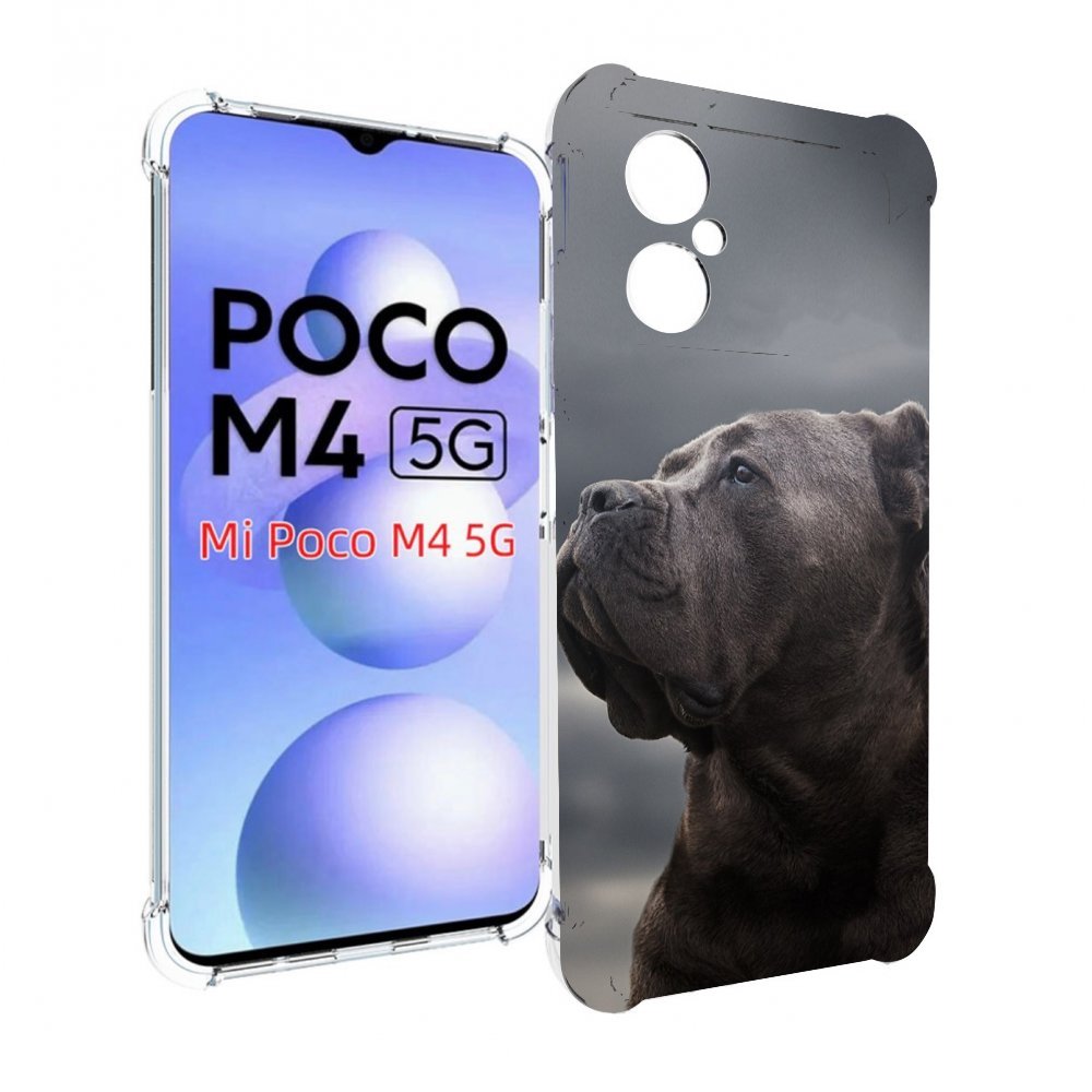 

Чехол MyPads кане корсо для Xiaomi Poco M4 5G, Прозрачный, Tocco