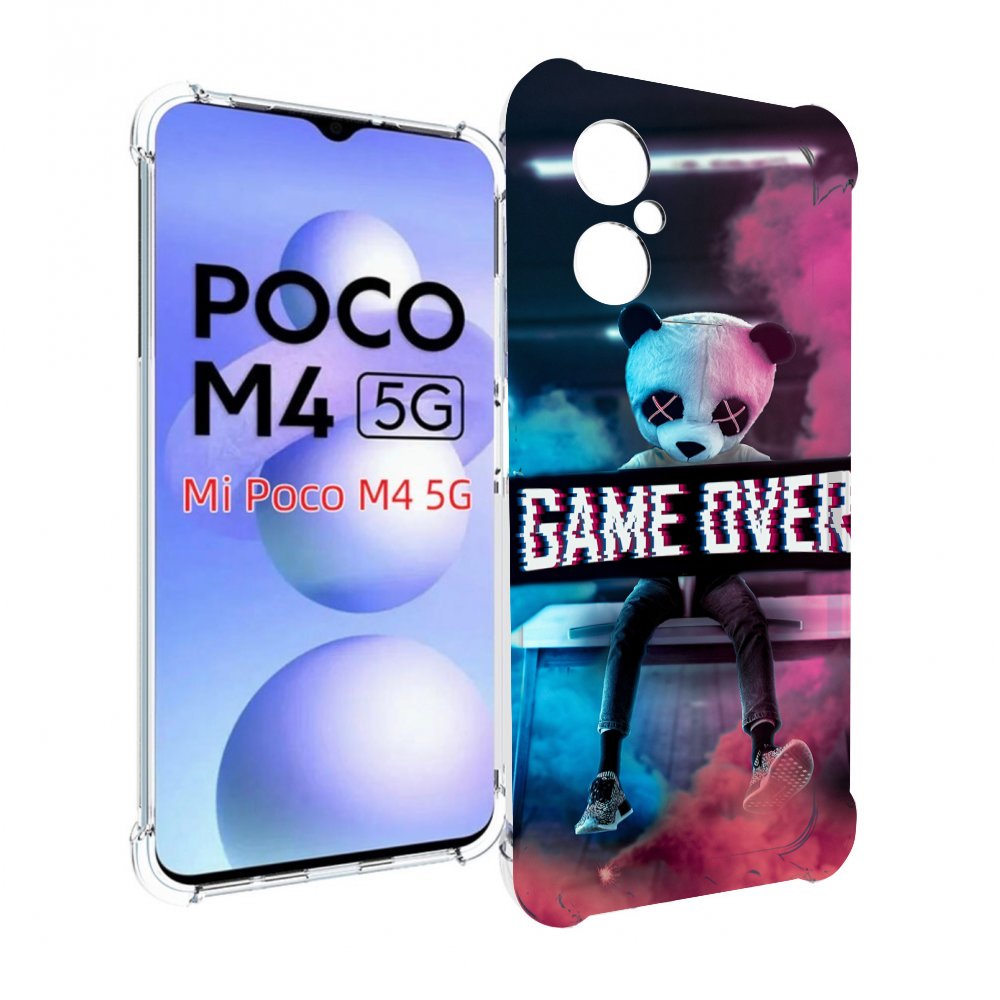

Чехол MyPads картина-панда для Xiaomi Poco M4 5G, Прозрачный, Tocco