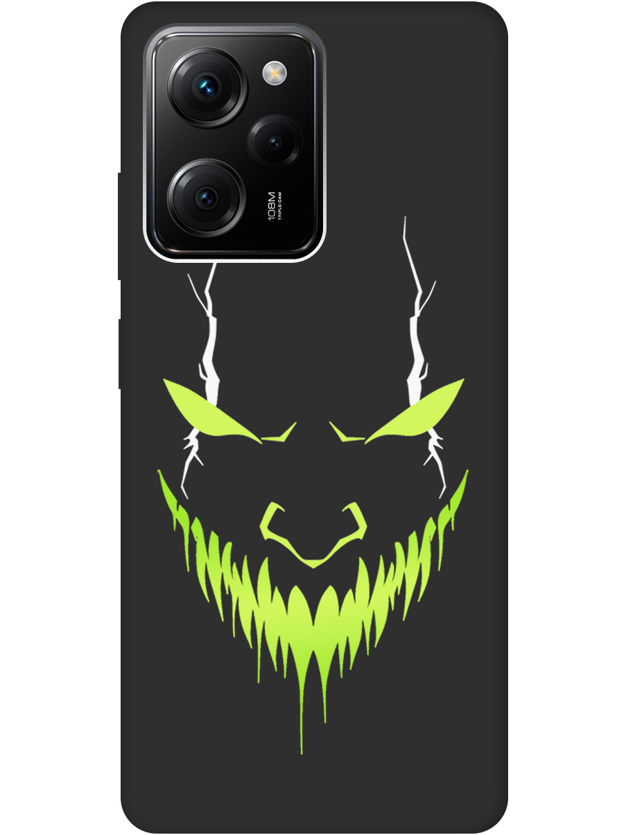 

Силиконовый чехол на Xiaomi Poco X5 Pro 5G с принтом "Evil Face" матовый черный, Черный;белый;зеленый, 767959751