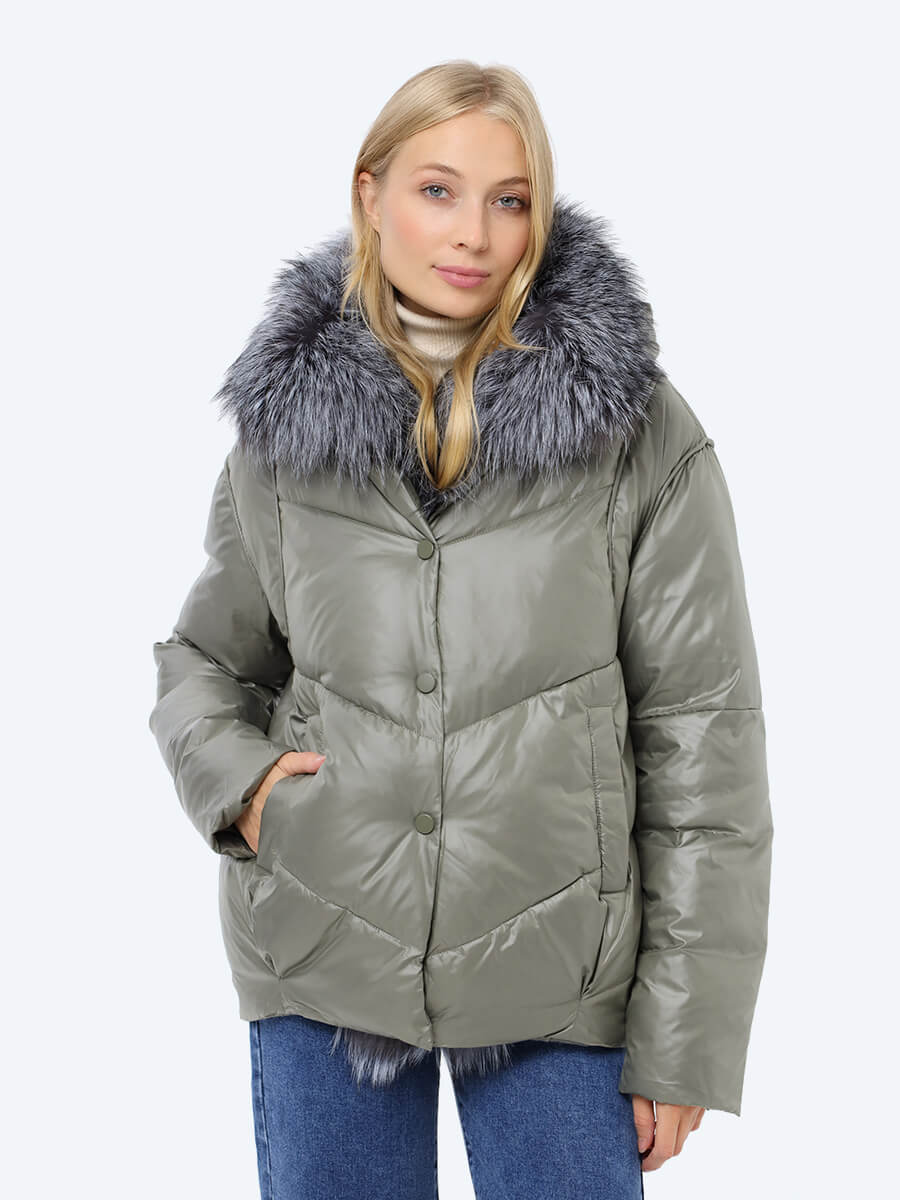 

Куртка женская Vitacci RP2310-18 хаки 2XL, RP2310-18