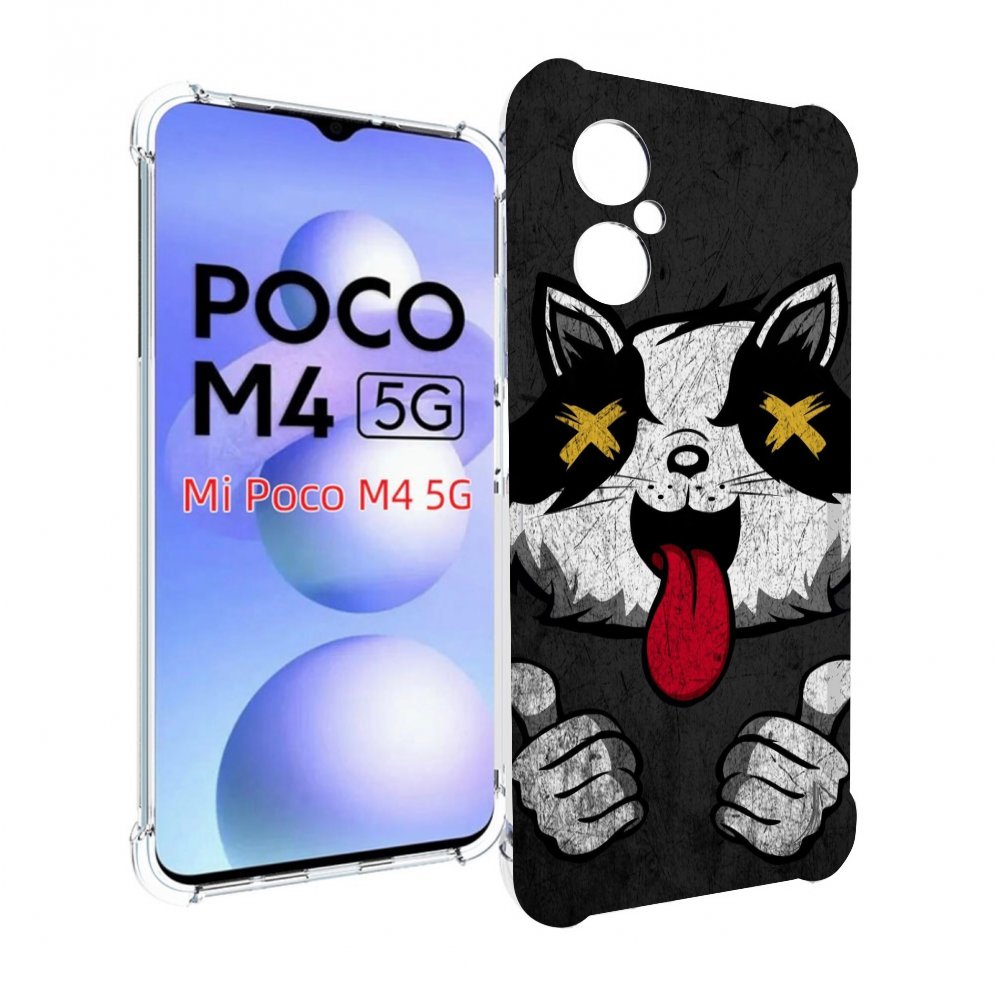 

Чехол MyPads классный зверек для Xiaomi Poco M4 5G, Прозрачный, Tocco