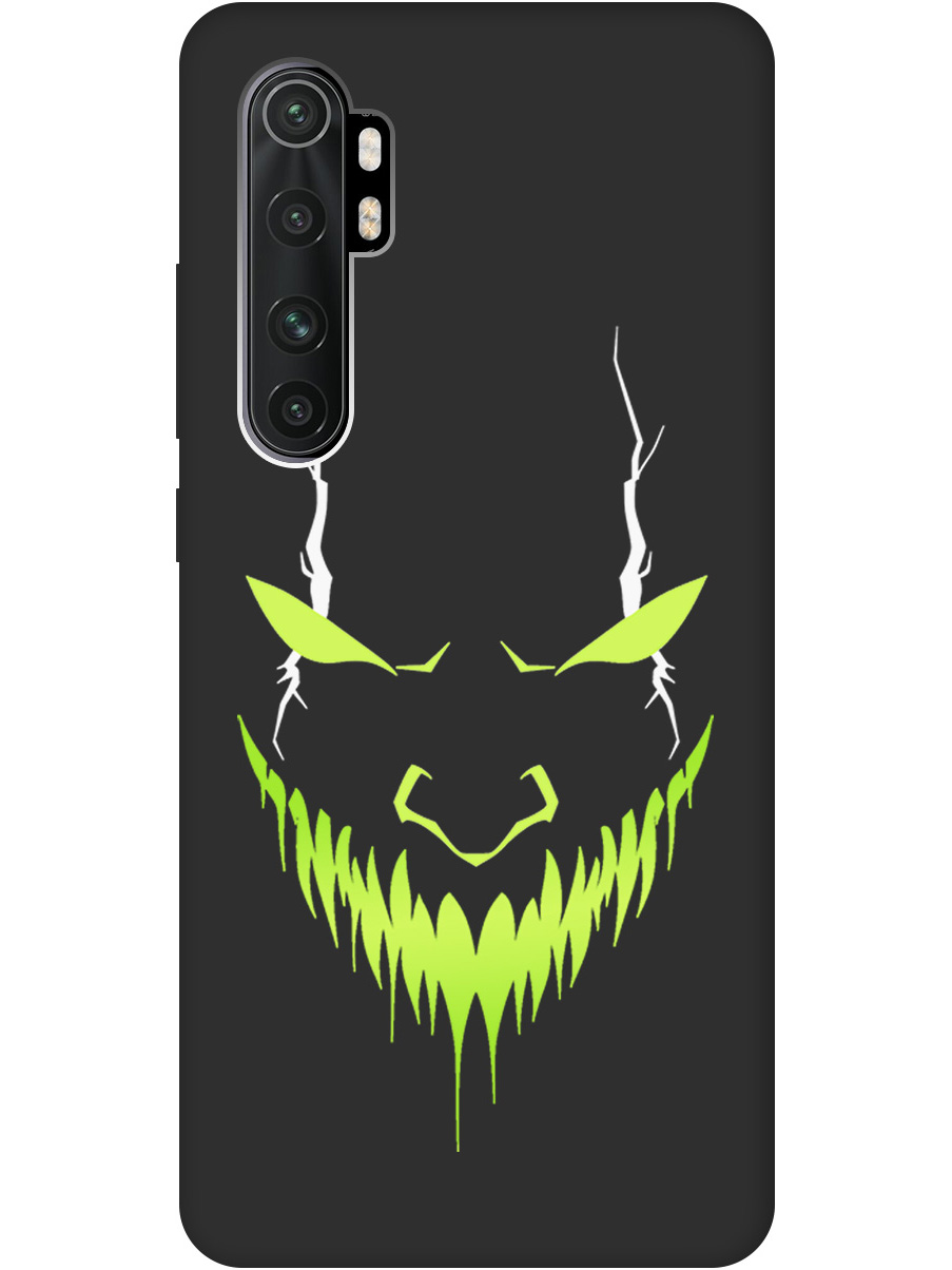 

Силиконовый чехол на Xiaomi Mi Note 10 Lite с принтом "Evil Face" матовый черный, Черный;белый;зеленый, 723101251