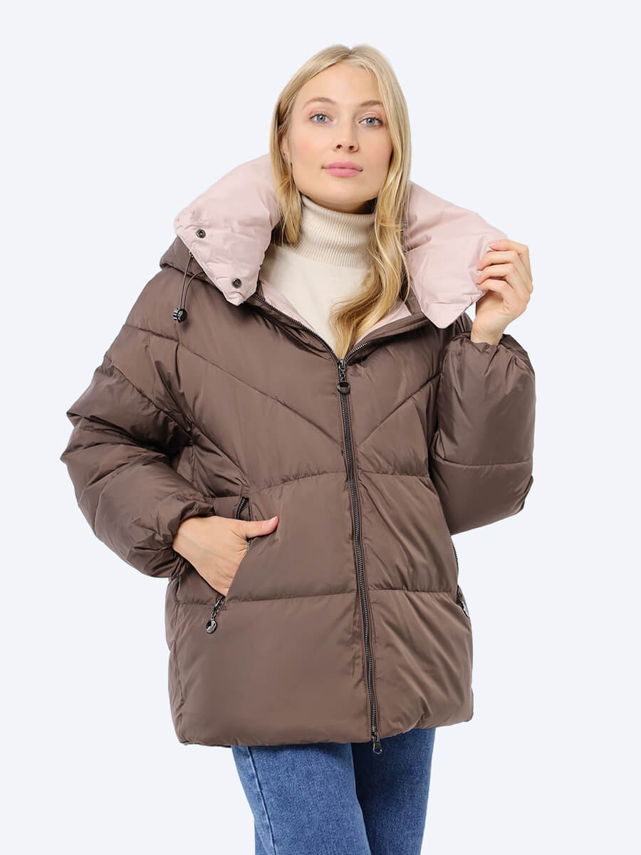 

Куртка женская Vitacci RP5201-04 коричневая 48 RU, Коричневый, RP5201-04