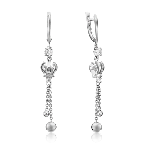 

Серьги из серебра с фианитом PLATINA jewelry 02-4522-00-401-0200-69_0, 02-4522-00-401-0200-69_0