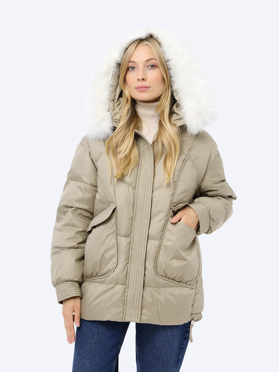 

Куртка женская Vitacci RP9015-04 коричневая 42 RU, Коричневый, RP9015-04