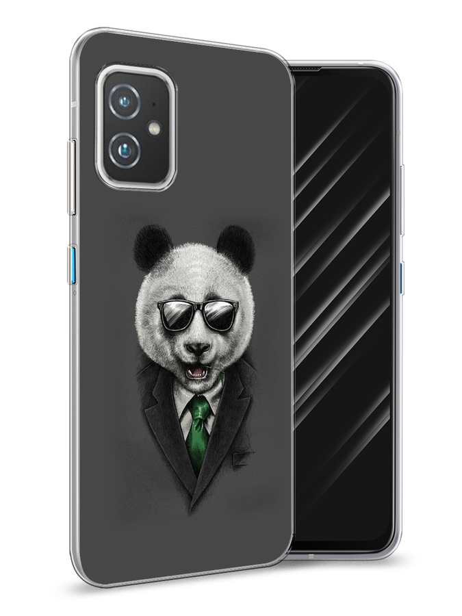 

Чехол Awog на Asus ZenFone 8 "Деловая панда", Серый;зеленый, 44450-10