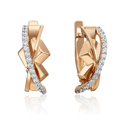 

Серьги из красного золота с фианитом PLATINA jewelry 02-4674-00-401-1110-23_0, 02-4674-00-401-1110-23_0