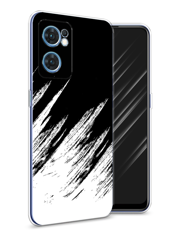 

Чехол Awog на Oppo Find X5 Lite "Черно белые брызги", Разноцветный, 259850-3