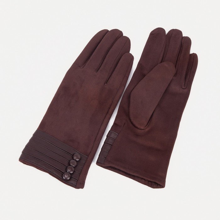 

Перчатки женские NoBrand 9020876, бордовый, 9020876