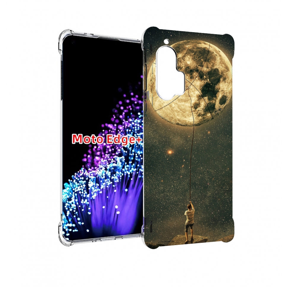 

Чехол MyPads Луна-светит для Motorola Edge+ Plus, Прозрачный, Tocco