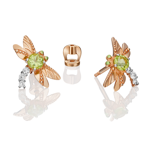 

Серьги-пусеты из красного золота с топазом PLATINA jewelry 02-4679-00-243-1110-57_0, 02-4679-00-243-1110-57_0