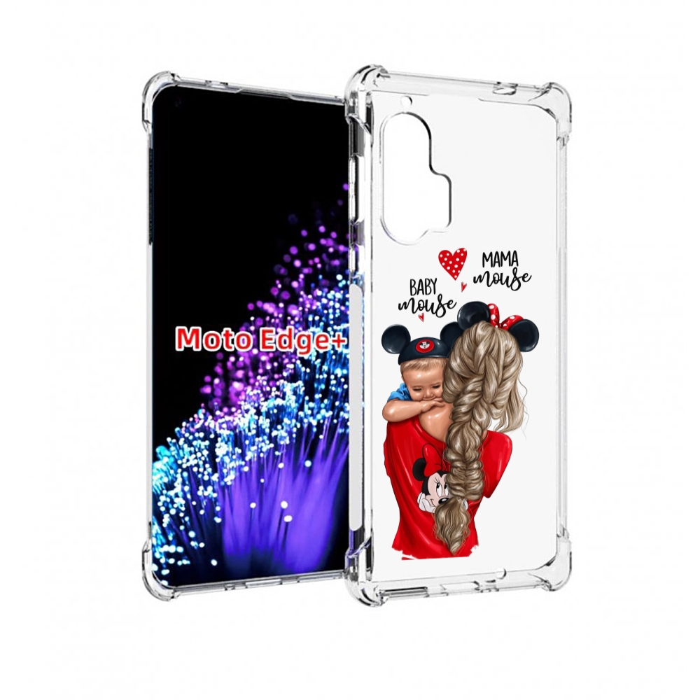 

Чехол MyPads Мама-маус женский для Motorola Edge+ Plus, Прозрачный, Tocco
