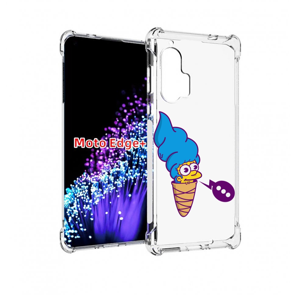 

Чехол MyPads Мардж-рожок для Motorola Edge+ Plus, Прозрачный, Tocco