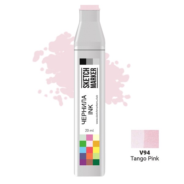 

Заправка для маркеров Sketchmarker на спиртовой основе V94 Розовое танго, SI-V94