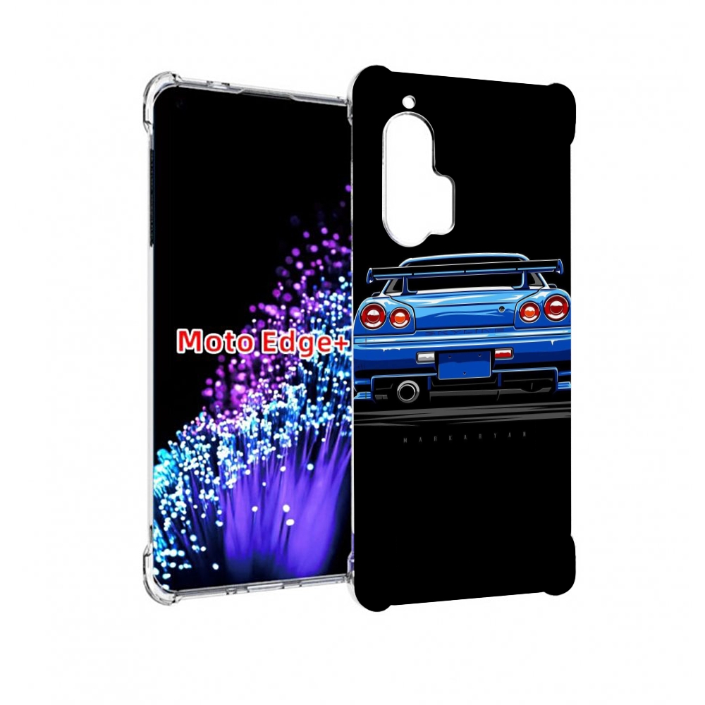 

Чехол MyPads Машина-синяя мужской для Motorola Edge+ Plus, Прозрачный, Tocco