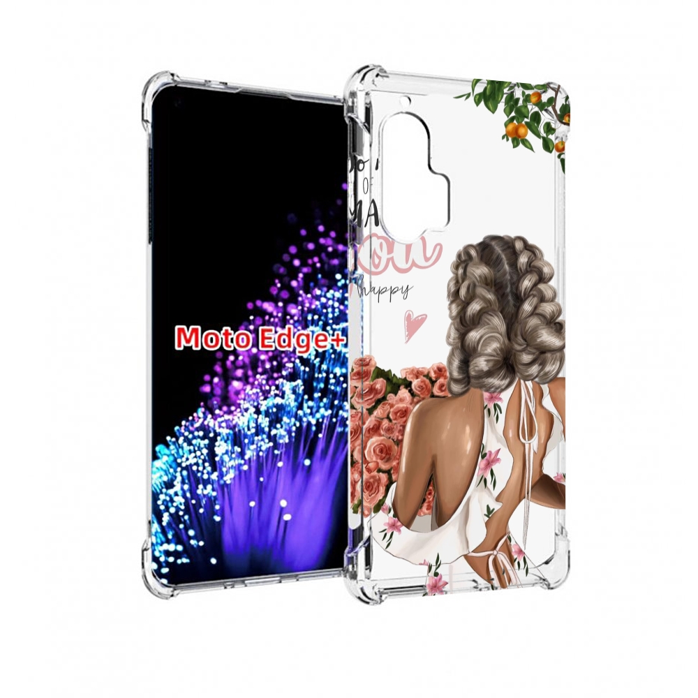 

Чехол MyPads Мелочи-делают-тебя-счастливой для Motorola Edge+ Plus, Прозрачный, Tocco