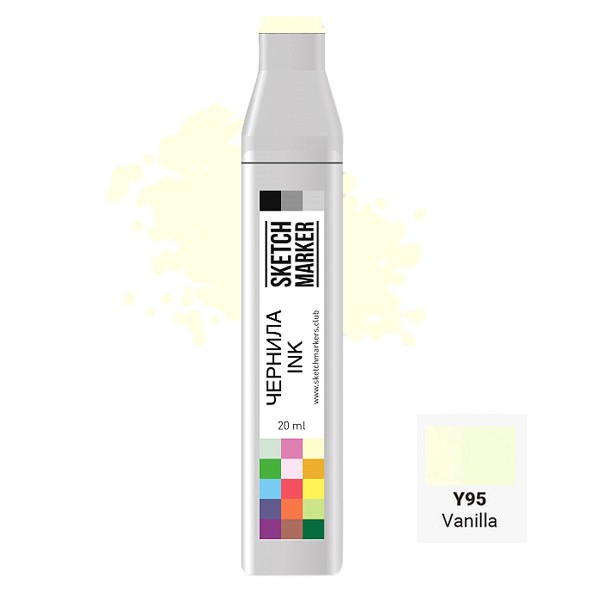 

Заправка для маркеров Sketchmarker на спиртовой основе Y95 Ванильный, SI-Y95