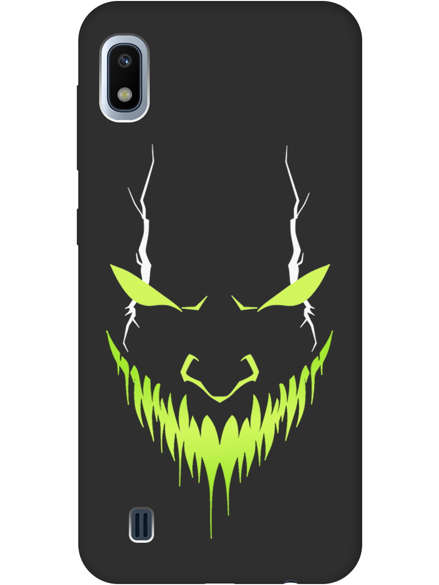 

Силиконовый чехол на Samsung Galaxy A10 с принтом "Evil Face" матовый черный, Черный;белый;зеленый, 720804251