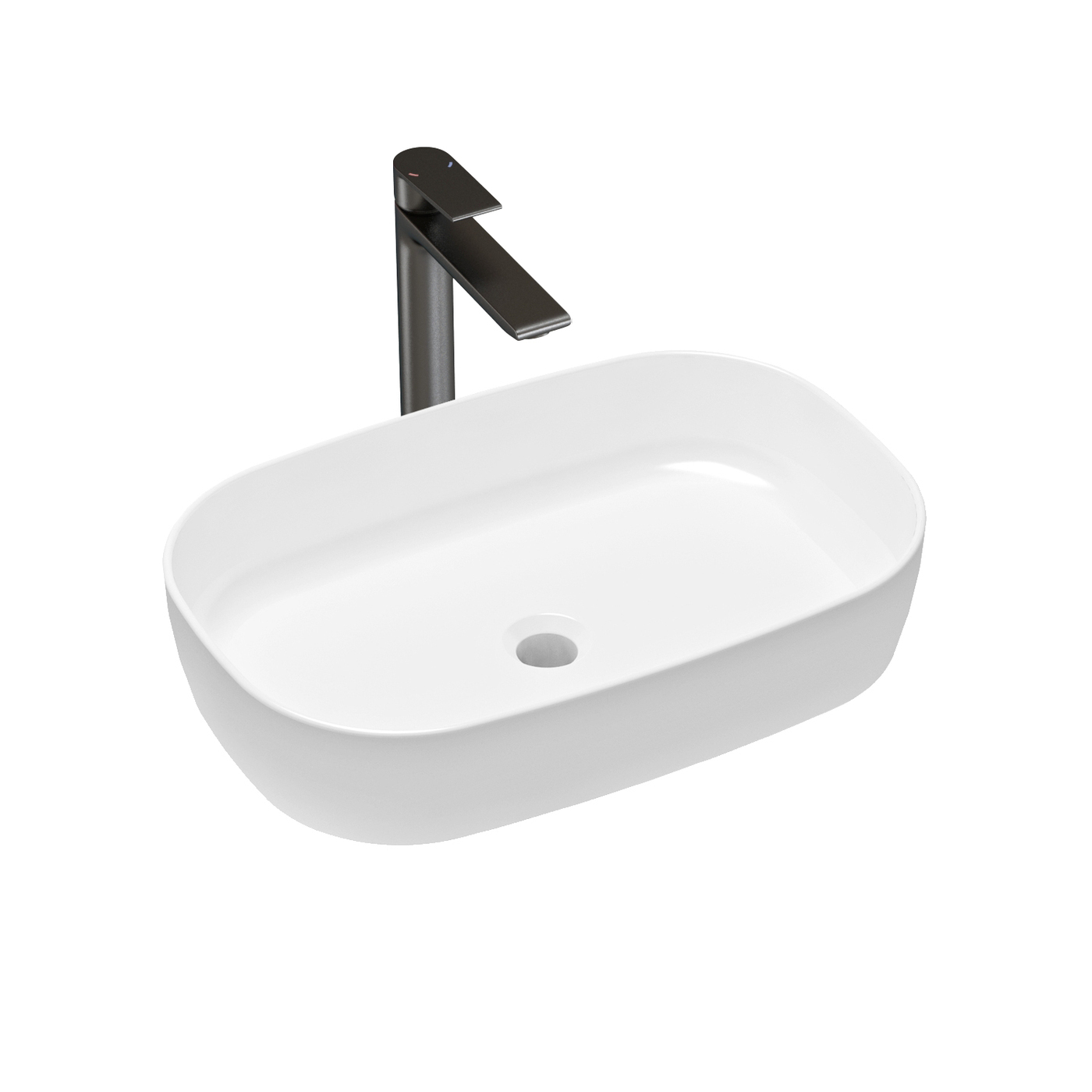 

Комплект 2 в 1 Lavinia Boho Bathroom Sink Slim 21510008, накладная раковина 54 см