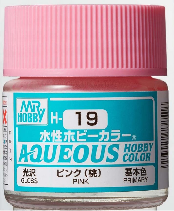 

Краска акриловая водоразбавляемая MR.HOBBY PINK, глянцевая, MH-H19, Розовый