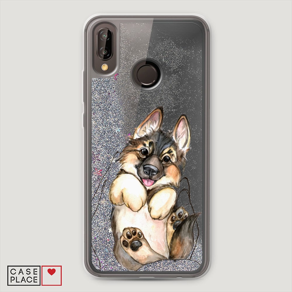 

Чехол Awog на Huawei P20 Lite/Nova 3e "Овчарка в ладошках", Разноцветный, 64491-1