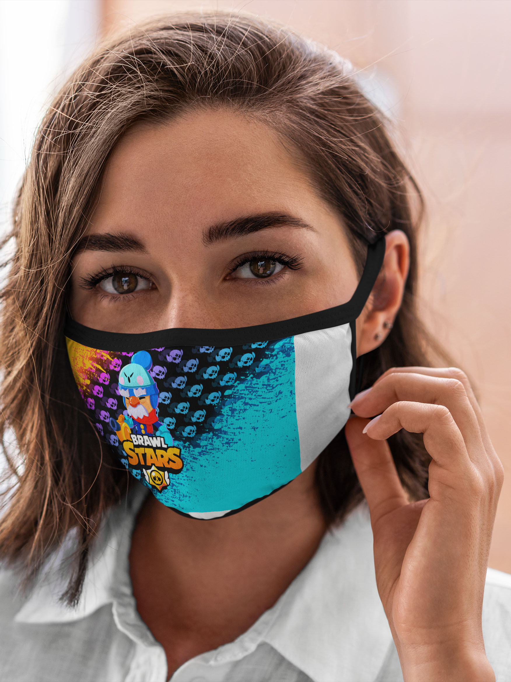 

Многоразовая маска унисекс Burnettie Brawl Stars Gale., Разноцветный, Brawl Stars Gale.