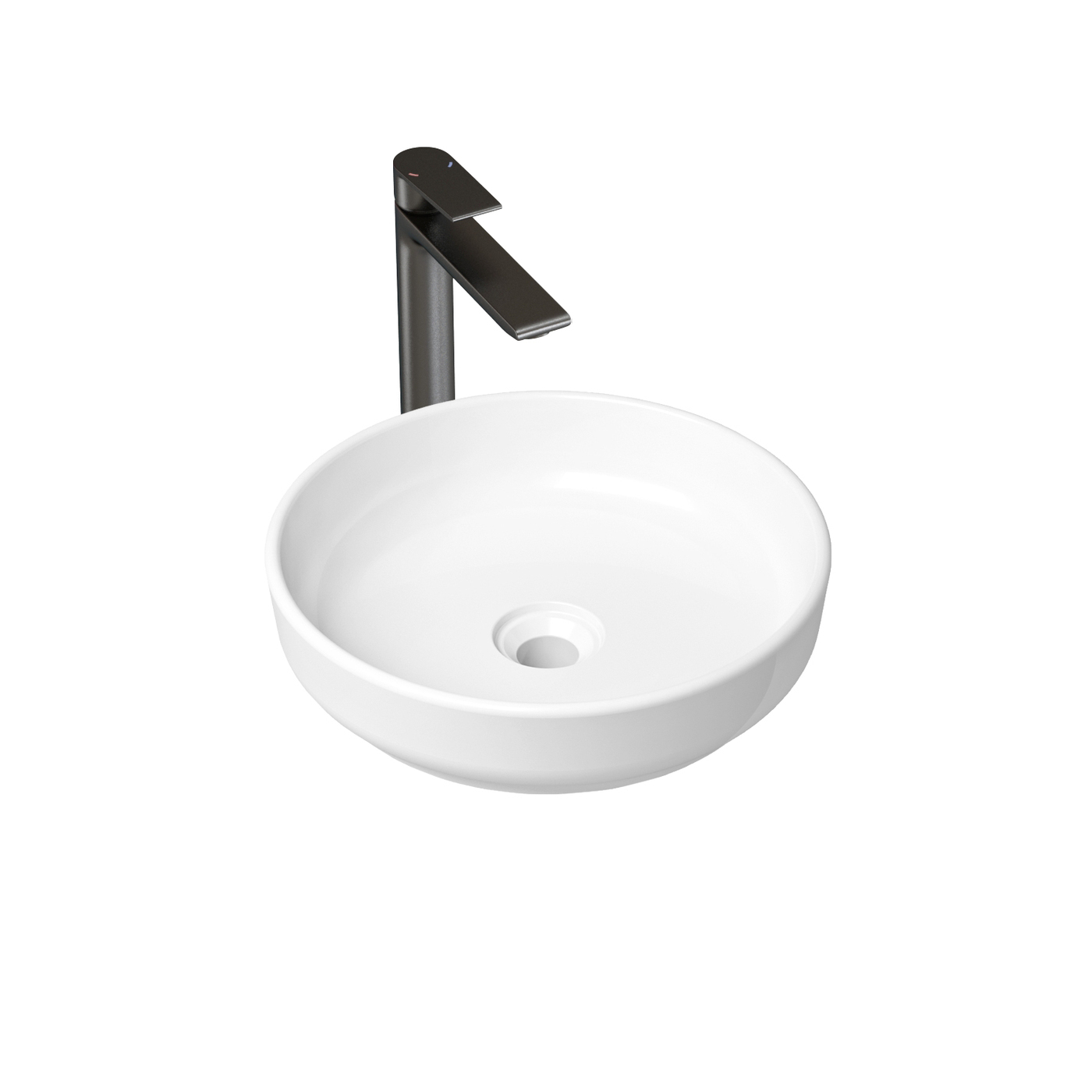 фото Комплект 2 в 1 lavinia boho bathroom sink slim 21510016, накладная раковина 40 см