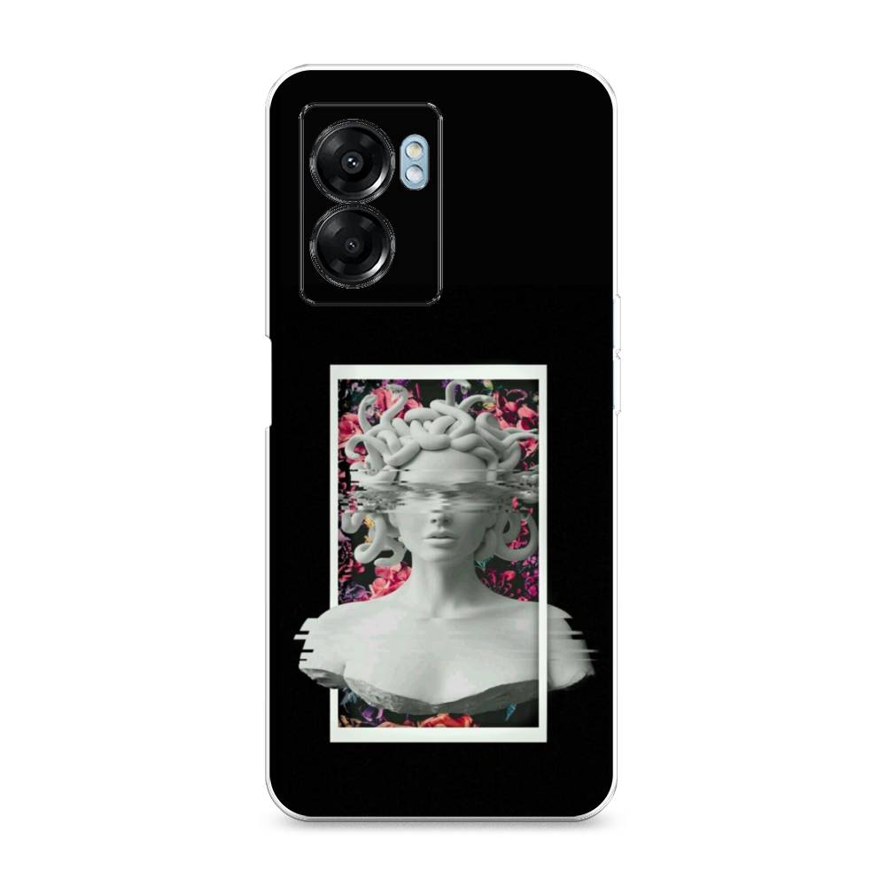

Чехол на Oppo A57 5G/OnePlus Nord N300 5G "Web Punk Медуза Горгона", Черный;серый, 2510250-6