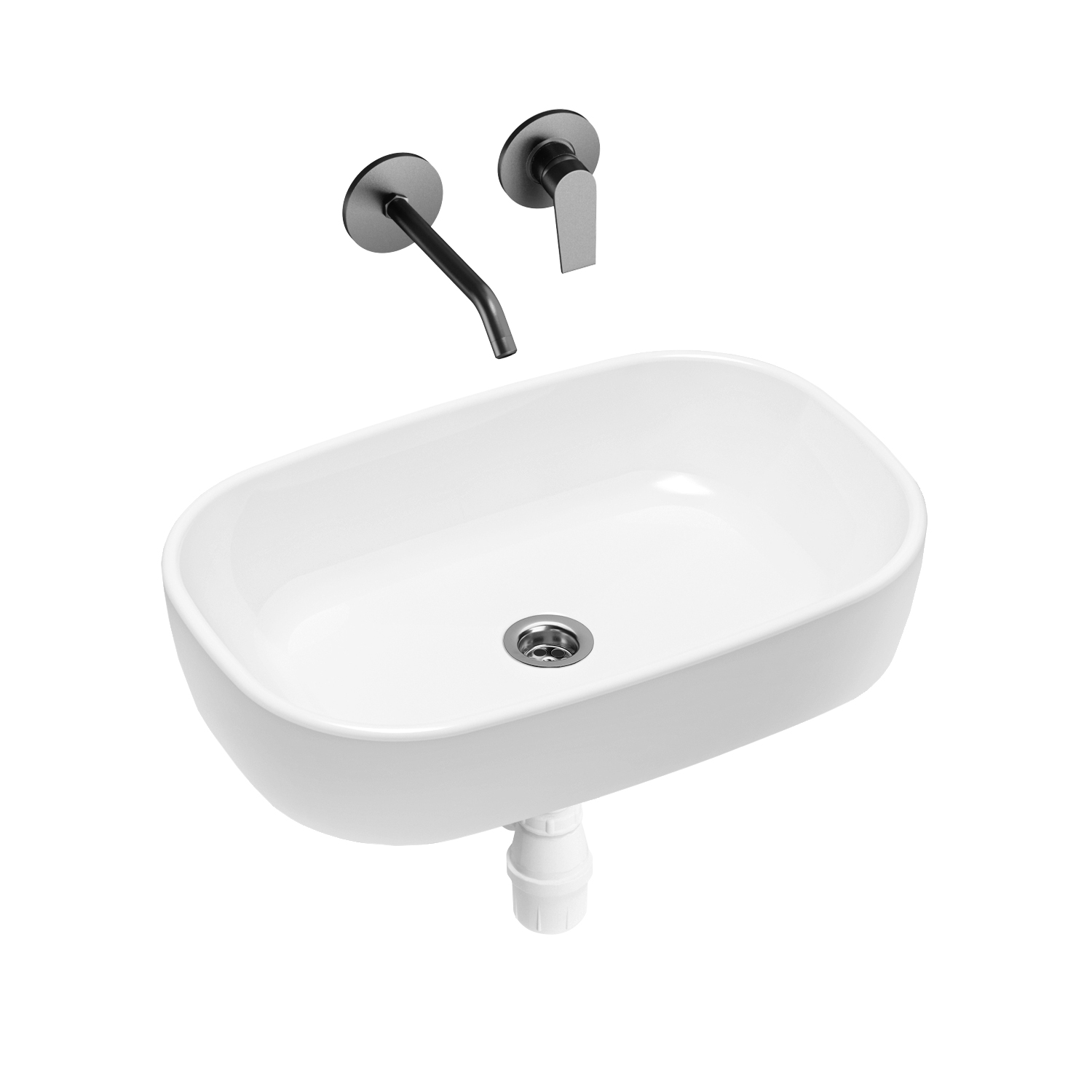 

Комплект 3 в 1 Lavinia Boho Bathroom Sink 21510022, накладная раковина 54 см