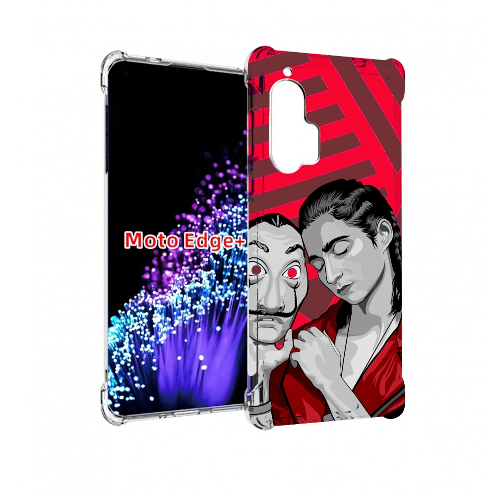 

Чехол MyPads Найроби-бумажного-дома для Motorola Edge+ Plus, Прозрачный, Tocco